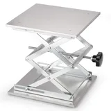 stonylab Laborhebebühne, 300 x 300 mm Lab Jack Scherenständer Hubtisch aus Edelstahl, Hebebühne Labor, Erweiterbarer Hebehöhenbereich von 100 mm bis 460 mm, Maximal Unterstützte Gewicht 25 KG