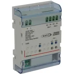 Legrand F429D MyHome Reiheneinbau-Dimmer DALI-2 mit 2 Ausgängen für je 16 EVGs, 4 TE DIN