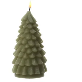 283 LED Kerze Tannenbaum H: 18 cm hellgrün