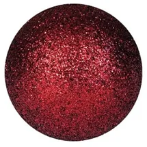 Europalms Dekokugel 3,5cm, rot, glitzer 48x