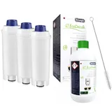 Delonghi Aqualogis AL-S002 3er-Set, EcoDecalc 500ml Entkalker 1er-Bürste AQ-434