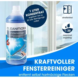 Clean Maxx Fensterreiniger-Set 7-tlg. Grau/Rot