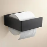 Gsocel Toilettenpapierhalter ohne Bohren, Edelstahl Mattschwarz