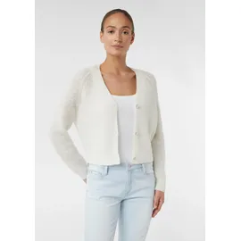 Comma, Strickcardigan aus Alpakamix Weiß L
