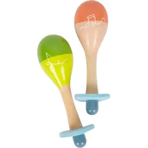 Small Foot Company Kinderschlagzeug Maracas Groovy Beats 2-teilig mehrfarbig 12251