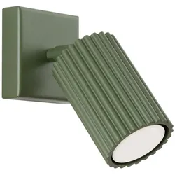 Wandstrahler Karbon olivgrün GU10