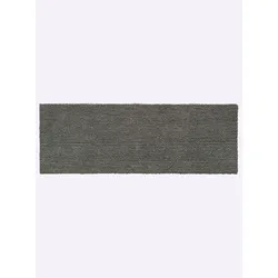 Fußmatte AKZENTE FEEL Gr. 3, grau, H:7mm Ø:66cm, Polyester, Kunstfaser, Gummi, Teppiche