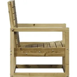vidaXL Garten-Lounge-Set 3-tlg. Kiefernholz braun