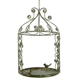 Blümelhuber Vintage Deko Vogelkäfig zum Hängen - Vogel Käfig Shabby Chic Kerzenhalter hängend - Romantische Landhausstil Deko