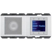 Berker Radio Touch mit Lautsprecher DAB+, Bluetooth K.x, polarweiß