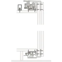 HAWA Combino 50 H FS Schiebetürbeschläge 1400 x 2600