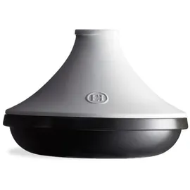 Emile Henry Delight Tajine 33 cm schwarz/weiß