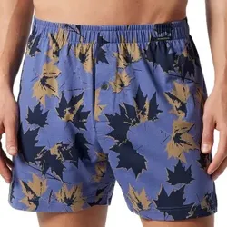 Schiesser 2P Fun Prints Boxer Shorts Hellblau Must Baumwolle Large Herren