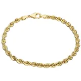 Luigi Merano Armband Kordelkette, hohl, Gold 585 20 cm Damen