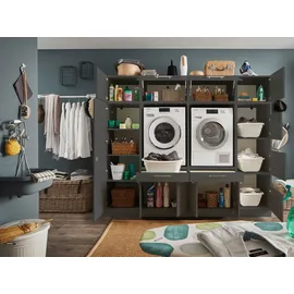 laundreezy Anthrazit, Holzwerkstoff, 2 Schubladen, 235x200x67.5 cm