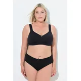 Ulla Popken Damen große Größen Übergrößen Plus Size Soft-BH, ohne Bügel, breite Träger schwarz 115E 832324100-115E - 115E