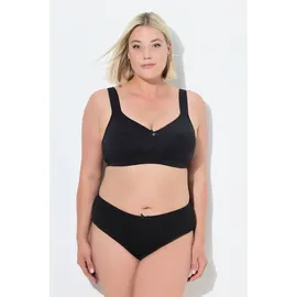 Ulla Popken Damen große Größen Übergrößen Plus Size Soft-BH, ohne Bügel, breite Träger schwarz 115E 832324100-115E - 115E