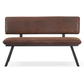B&D home B&D home® Sitzbank, Braun, Textil, 160x86x57 cm Oeko-Tex® Standard 100, Esszimmer, Bänke, Sitzbänke