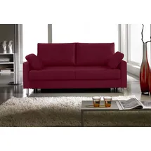 Bali Schlafsofa BALI "FLEXA, Sitzen / Relaxen / Schlafen", rot (dunkelrot), B:166cm H:90cm T:95cm, Sofas, Schlafsofa, – Schlafsofa „Made in Germany“