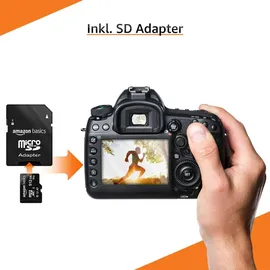 Amazon Basics MicroSDXC 512 GB, SD Adapter A2, U3, Lesegeschwindigkeit bis zu 100 hohe Kapazität