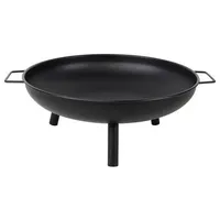 LINDER EXCLUSIV - Feuerschale, Feuerkorb, Feuerstelle Garten ø 58 cm mit Griffen