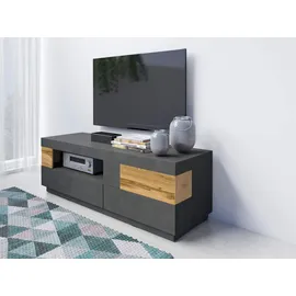 OTTO home Silke TV-Lowboard 160 cm anthrazit matera/votaneichefarben