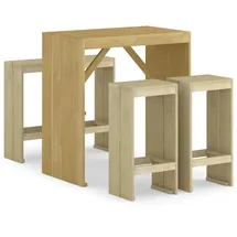 vidaXL Gartenbar-Set 5-tlg. Braun