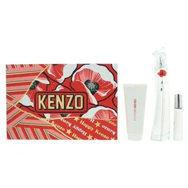 Kenzo Flower by Kenzo La Récolte Parisienne Eau de Parfum 75 ml + Eau de Parfum 10 ml + Body Lotion 75 ml Geschenkset   
