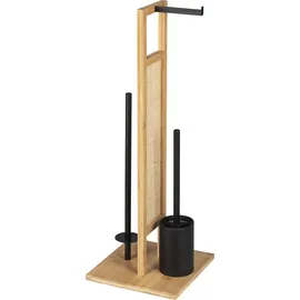 Wenko WC-Garnitur Rivalta Allegre Braun/Schwarz