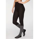 LAVANA Strickstrumpfhose 1 Paar Schwarz/Grau 44/46