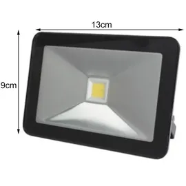 Perel Design-led-strahler - 10 w - NEUTRALWEIß - schwarzes gehäuse