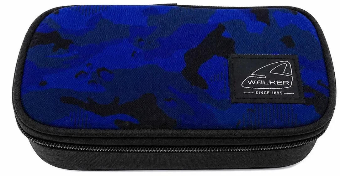 Walker Pencil Box Classic Federmäppchen ? Blau Camouflage | Schlamperetui | S...