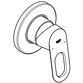 Grohe BauLoop Duscharmatur Unterputz für 1 Verbraucher Chrom 29042000