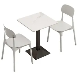 360Home Esszimmertisch 60 x 75 x 60 cm weiß