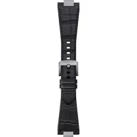 Tissot Leder Lederarmband PRX 27mm/17mm T600047562 - alligator-prägung,rind,schwarz