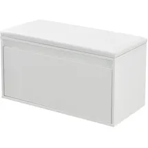 [en.casa] Sitzbank Degerfors 80x39x45 cm Weiß