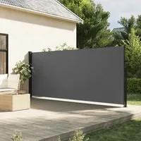 vidaXL Seitenmarkise Ausziehbar Anthrazit 160x600 cm - Grau