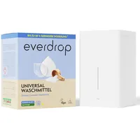 everdrop Vollwaschmittel Starter Set (38 Waschladungen + hochwertige Aufbewahrungsbox) - Strahlendes Weiß für saubere Wäsche (EU Ecolabel zertifiziert)