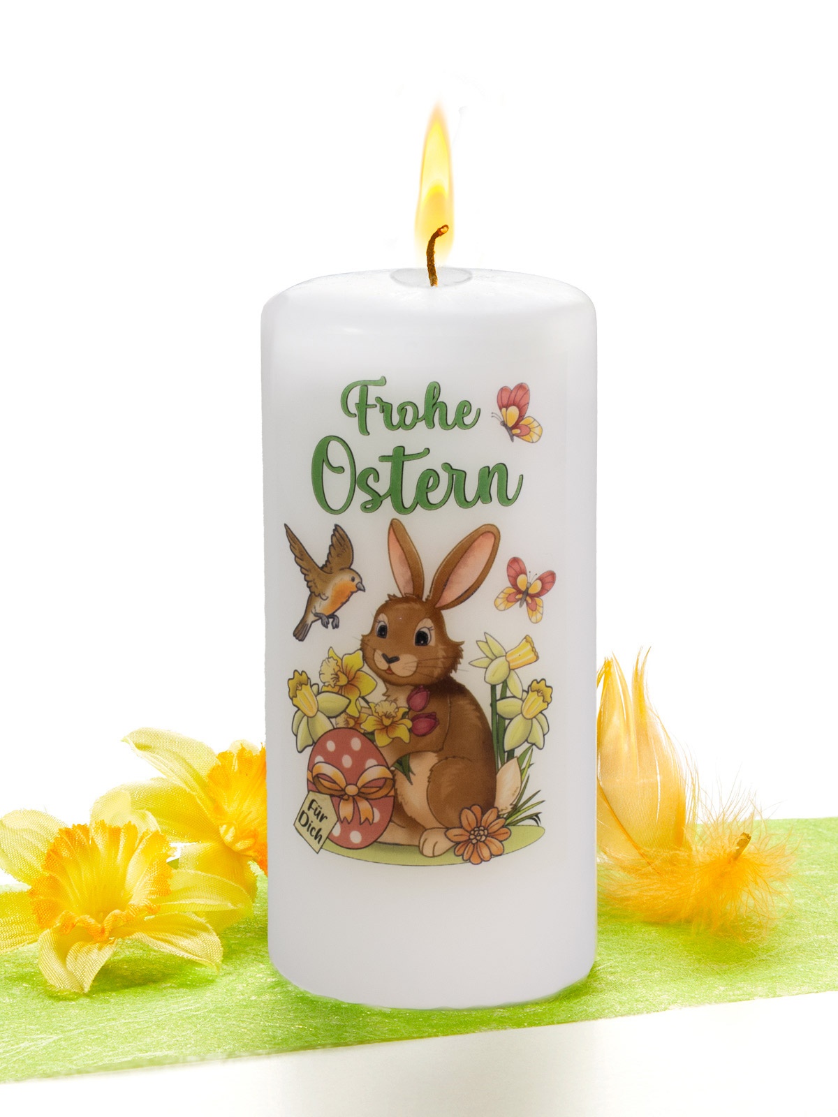 Kerze „Frohe Ostern für dich“