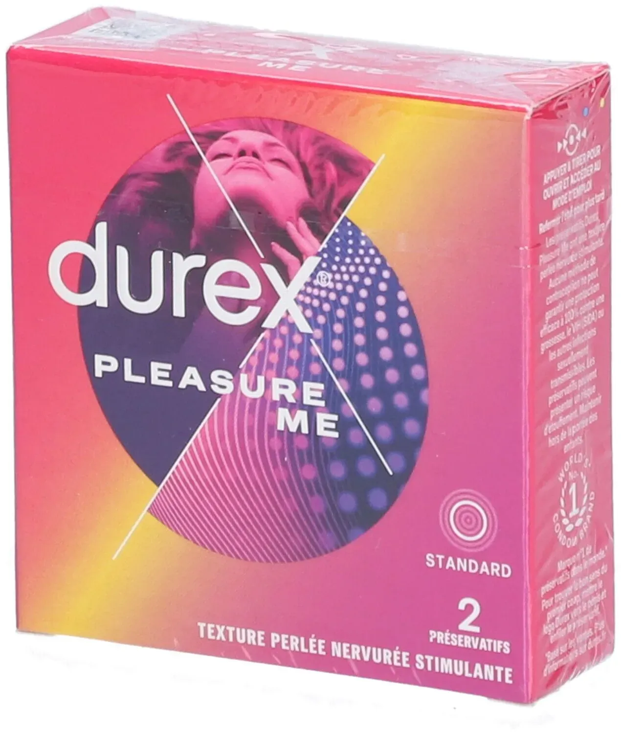 PreservDurexPleasureMEX2 2 pc(s) préservatif(s)