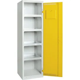 Kaiser + Kraft Umweltschrank H1800xB500xT500mm lichtgrau/signalgelb 4 Wannen,10l STUMPF