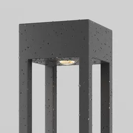 Maytoni Elbe Außenpoller Metall 200 cm 25 W inkl. LED-Lampe grau