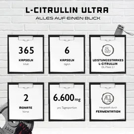 German Elite Nutrition L-Citrullin Ultra Geschmack Kapseln 365 Stück