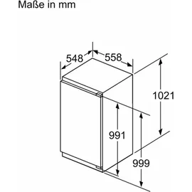 Bosch Serie 6 KIL32ADD1 Einbaukühlschrank (147 l, 1021 mm hoch)
