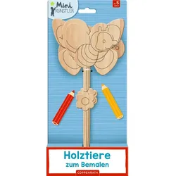 COPPENRATH 72053 Holztiere zum Bemalen (Mini-Künstler)