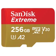 SanDisk Extreme microSDXC UHS-I U3 V30 A2 256 GB