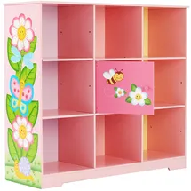 Teamson Kids Einstellbares Cube Bücherregal 40 x 30 x 90 cm Rosa