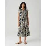 Opus Midikleid Tropical Grün/Petrol 36
