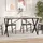vidaXL Esstisch X-Gestell 140 x 75,5 x 80 cm braun