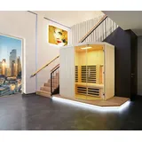 Infraworld Infrarotkabine TrioSol Unica 2 inkl. VITALcorner-171 x 128 x 203 cm (Gr. 3)-Espe inkl. 5-teiligem gratis Zubehörset